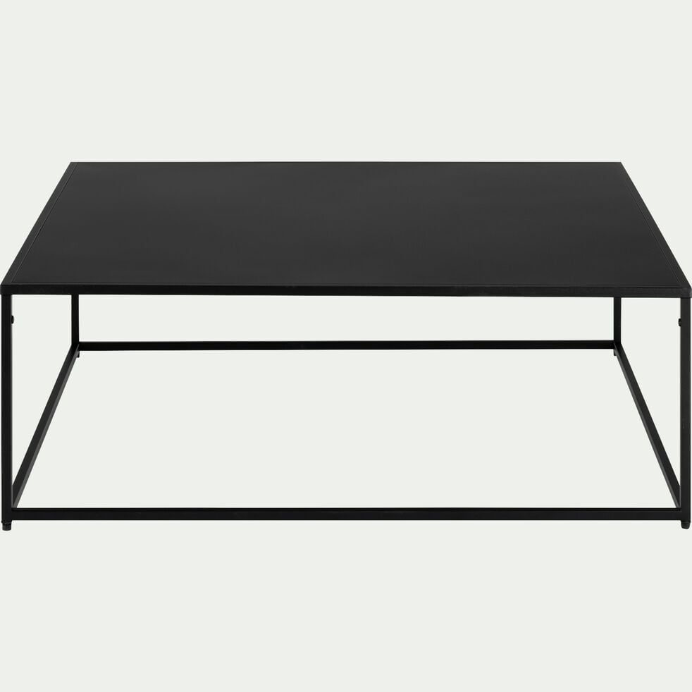 LEVANTE - Table basse carrée en métal - noir 100x100cm