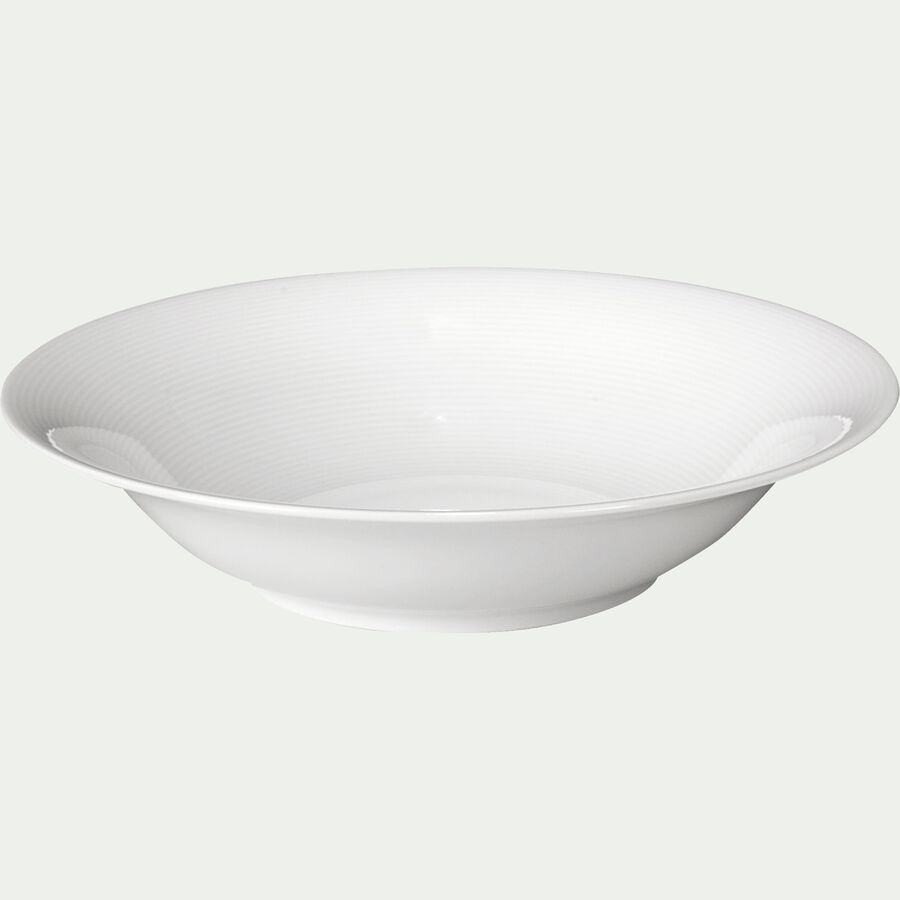 Assiette creuse en porcelaine qualité hôtelière blanc D23cm-ETO