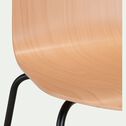 Chaise avec coque en contreplaqué moulé de hêtre - bois clair-IZA