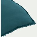 Coussin demi-lune en coton - bleu apatite 40x80cm-MUTAWA