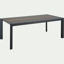 Table de jardin en duraboard et aluminium (8 places) - noir-MASSIMO