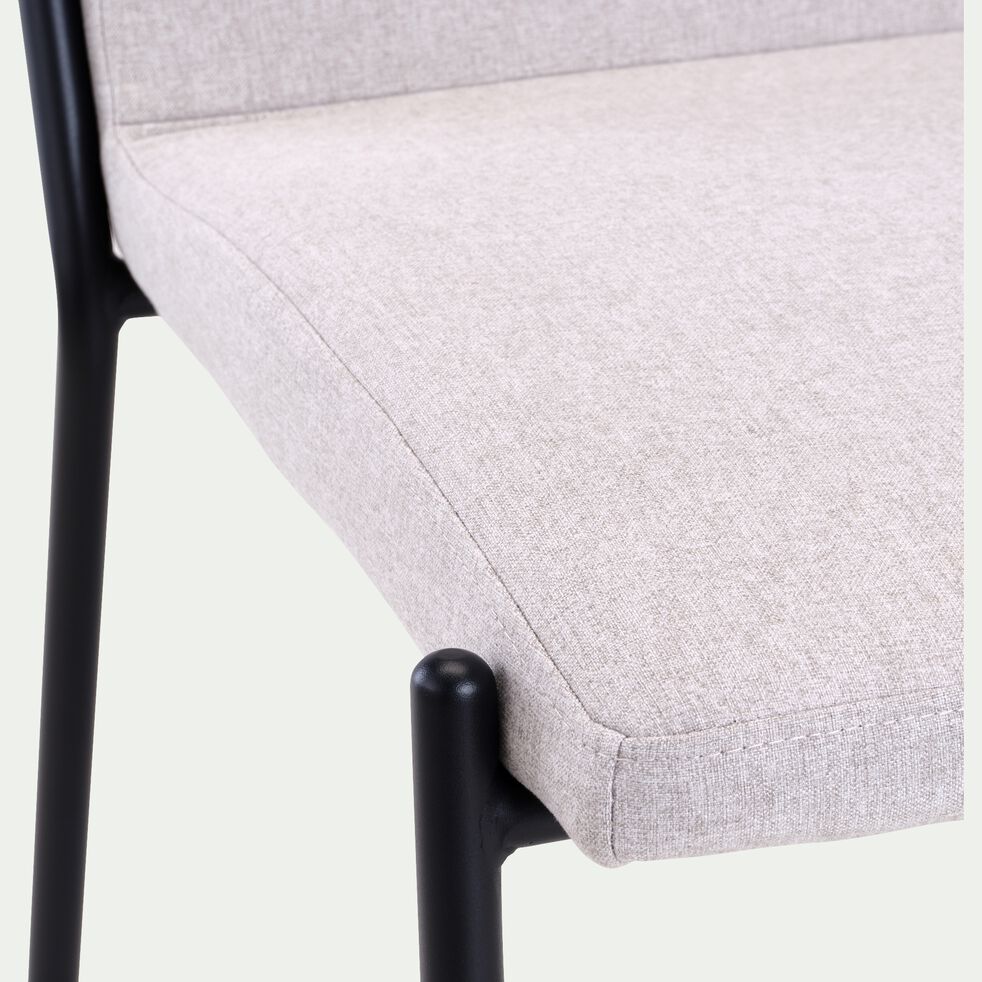 Chaise en tissu - gris borie-JASPER