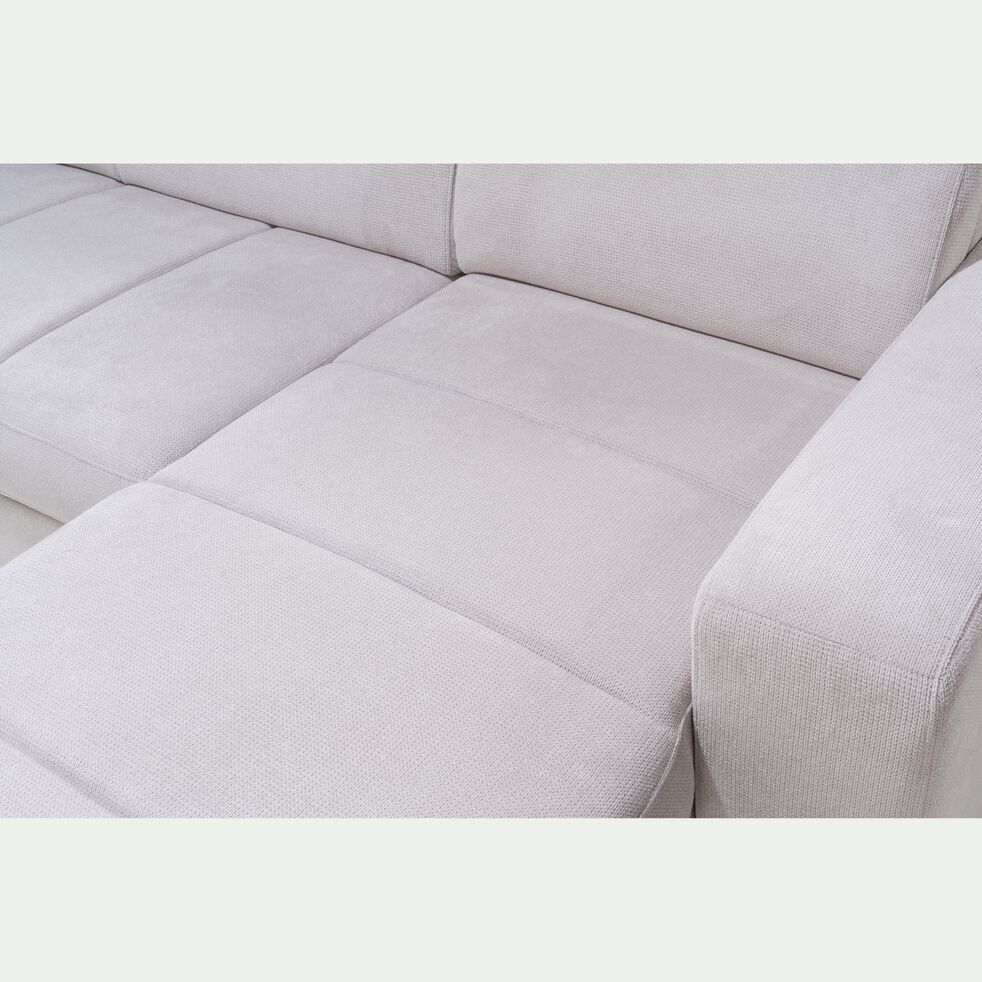 Canapé d'angle convertible en tissu  - beige-ORIGANO