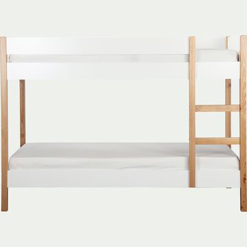 Lit superposé en bois 90x200cm - blanc-ALTO