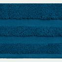 Serviette de toilette en coton - bleu figuerolles 50x100cm-Rania