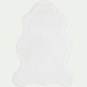 Tapis imitation fourrure - blanc 60x90cm-JOUVE