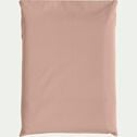 Drap plat en percale de coton - rose salina 270x300cm-FLORE