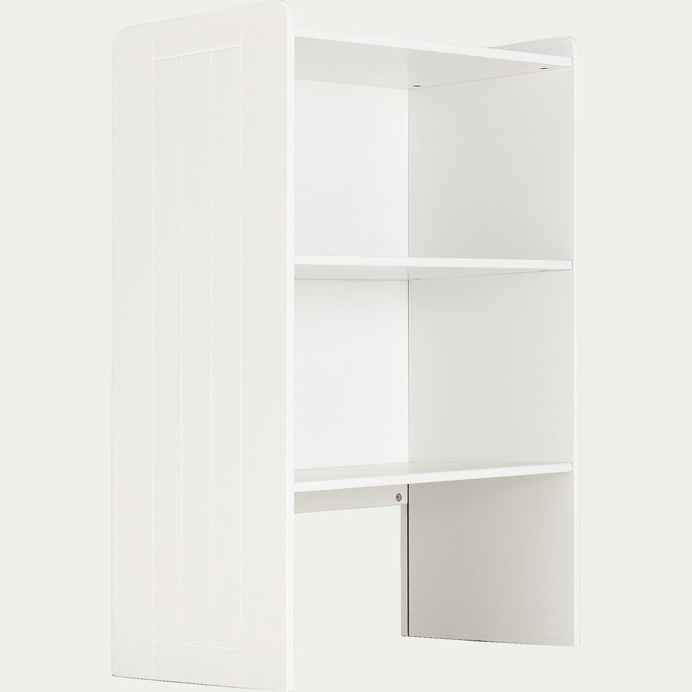 Bibliothèque en bois chambre enfant - blanc H105xl70xP40cm-POLLUX