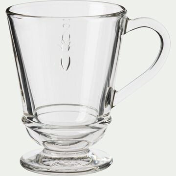 Mug en verre - transparent 27,5cl-ABEILLE