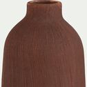 Vase en faïence - brun rustrel D10,5xH27cm-VALENSOL