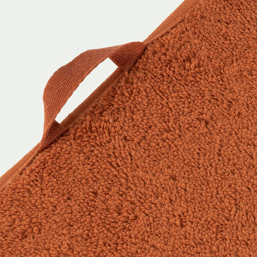 Drap de douche en coton - brun rustrel 70x140cm-Ynes