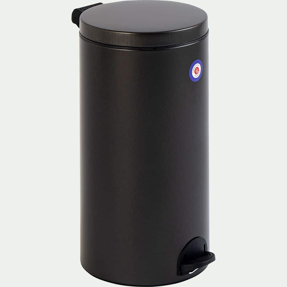 Poubelle 30 litres noir poubelle brillante de ML-Design