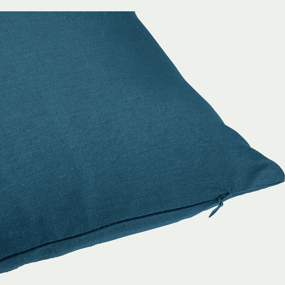 Coussin en coton - bleu figuerolles 40x60cm-CALANQUES