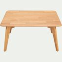 Table basse carrée en chêne massif - bois clair L75xl75xH35cm-LAGOS