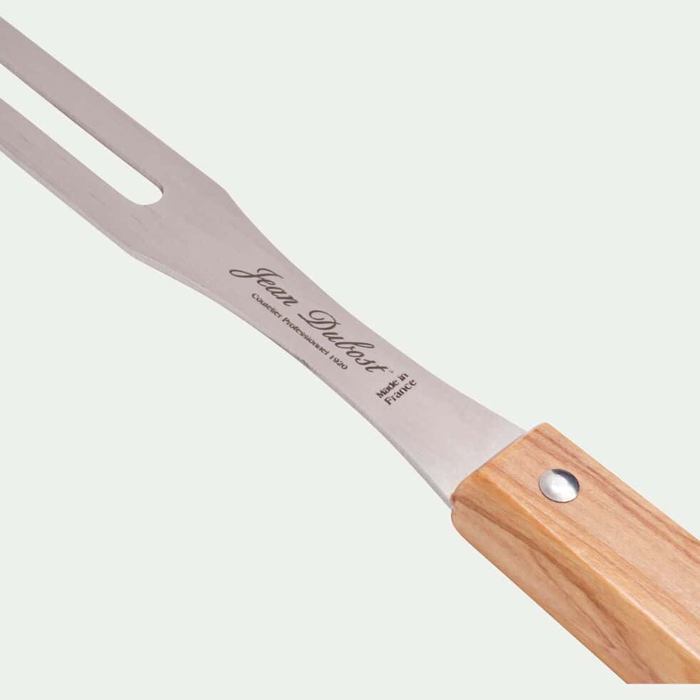 TRADITION - Couteau à pain en inox et bois d'olivier 19cm - naturel