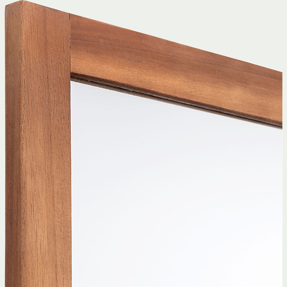 Miroir rectangulaire de salle de bain en acacia - 88cm-MORGIOU