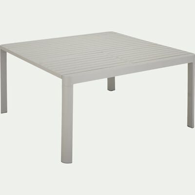 Table de jardin extensible en aluminium - gris (4 à 8 convives)-TISOT