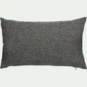 Coussin chambray en polyester - gris 30x50cm-CORBIN