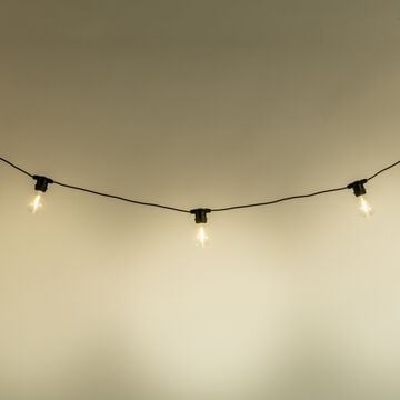 Guirlande lumineuse solaire 10 ampoules - noir 8m-ALLEGRA