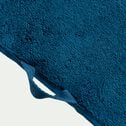 Lot de 2 serviettes invité en coton - bleu figuerolles 30x50cm-Rania
