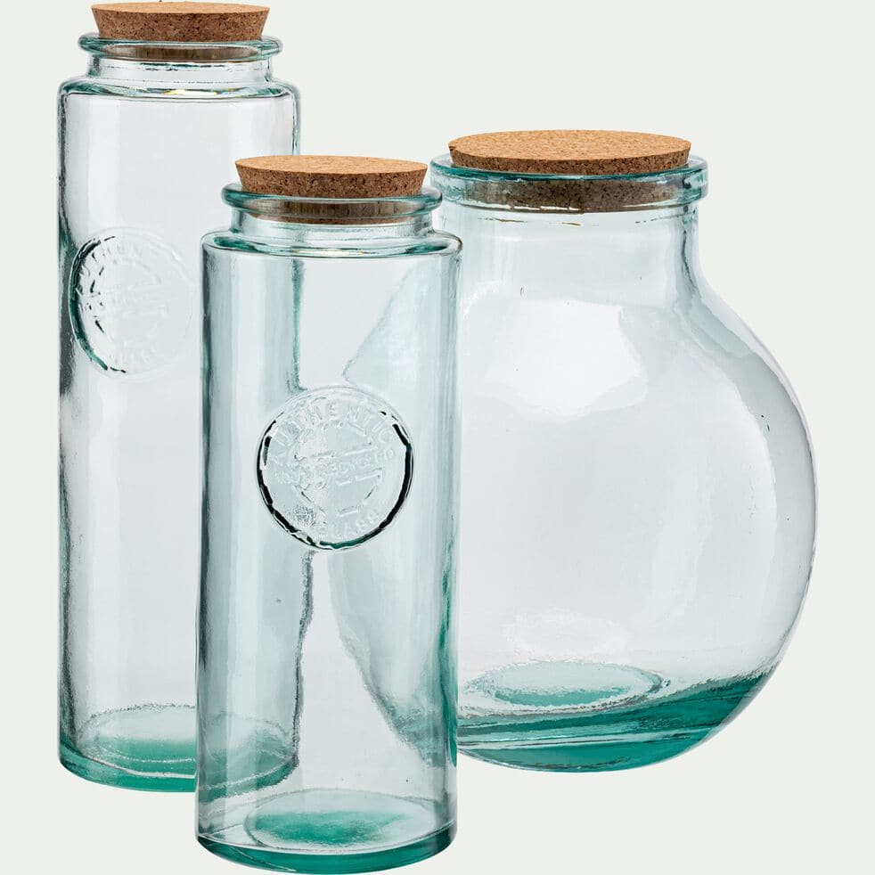 AQUA - Bocal en verre recyclé 5L - transparent