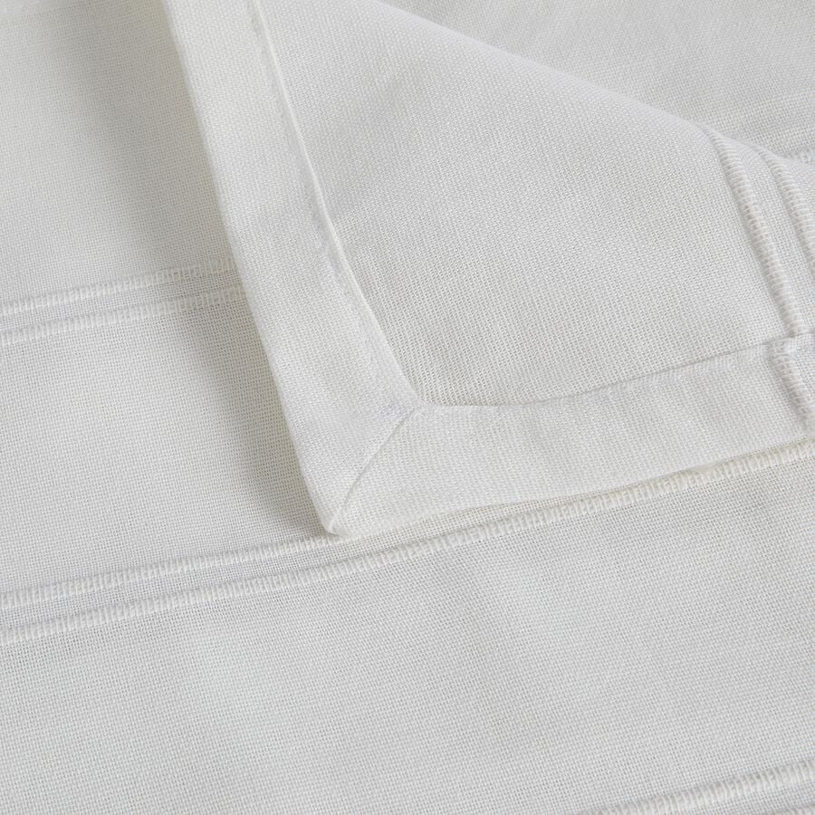 Couvre-lit tissé en coton - blanc ventoux 230x250cm-BELCODENE