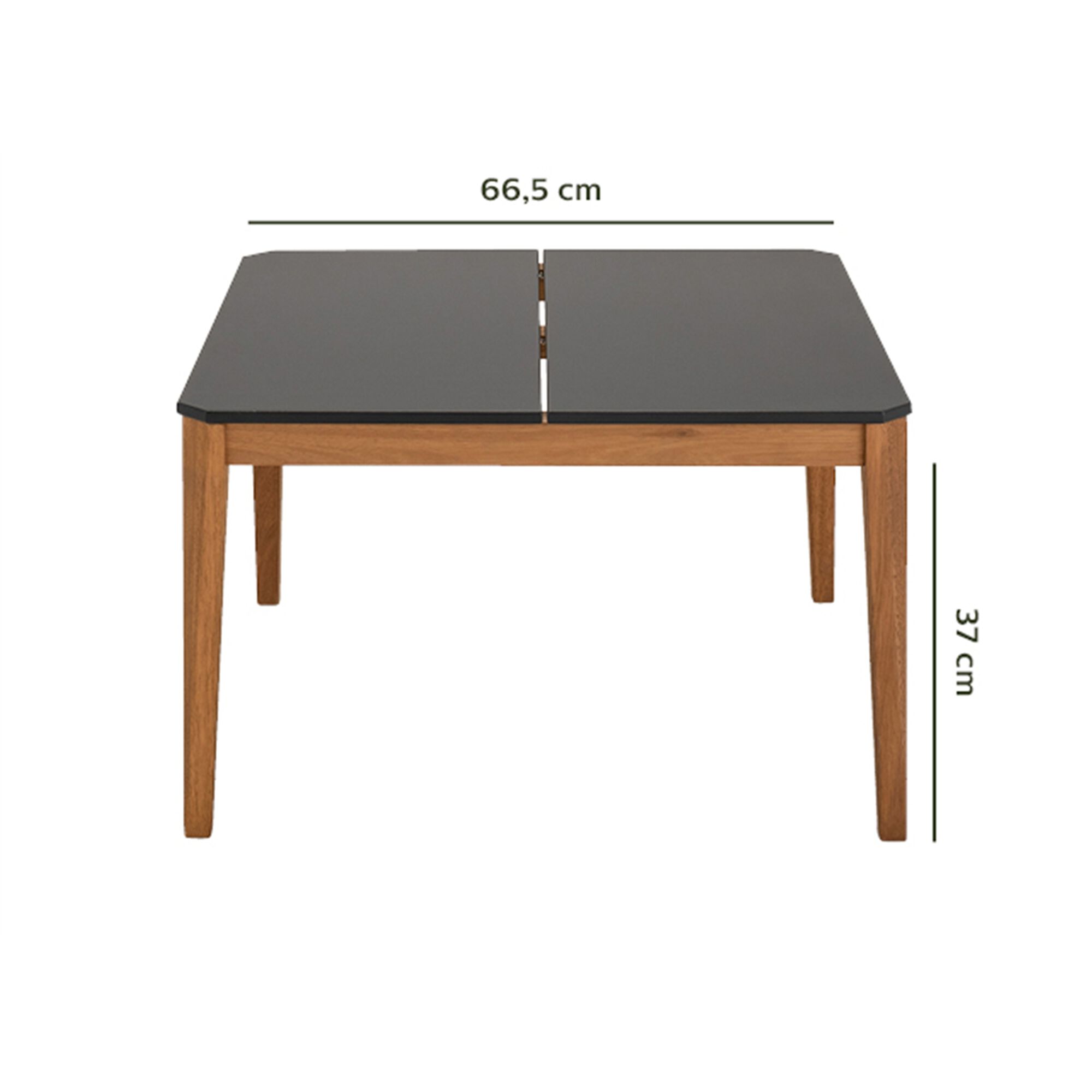 Table basse de jardin carrée en duraboard - gris-BELLONE