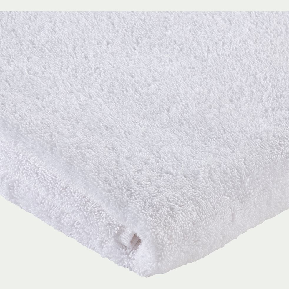 Drap de bain qualité hôtelière en coton -  blanc 100x150cm-Riviera