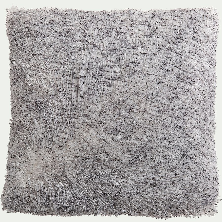 Coussin carré en tissu 45x45cm - gris-GALINETO
