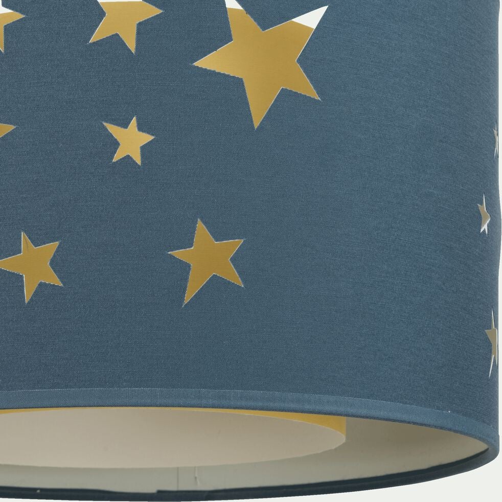 Abat-jour avec découpe motif constellation d35cm - bleu figuerolles-CONSTEL