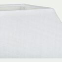 Abat-jour en coton l25cm - blanc capelan-MISTRAL