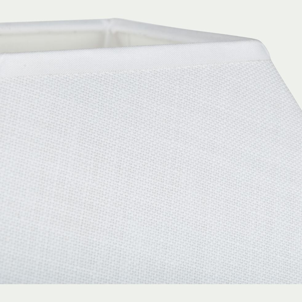 Abat-jour en coton l25cm - blanc capelan-MISTRAL
