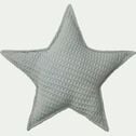 Coussin forme étoile 45x45cm - bleu-ASTER