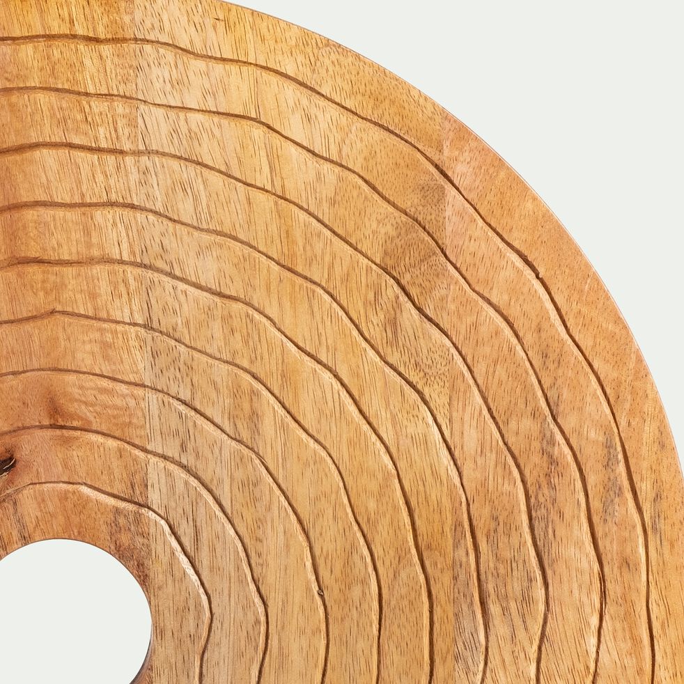 Présentation - Disque bois Paulownia Naturel sur pied - 15 cm de