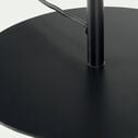 Pied de lampadaire en métal - noir H146cm-NANS