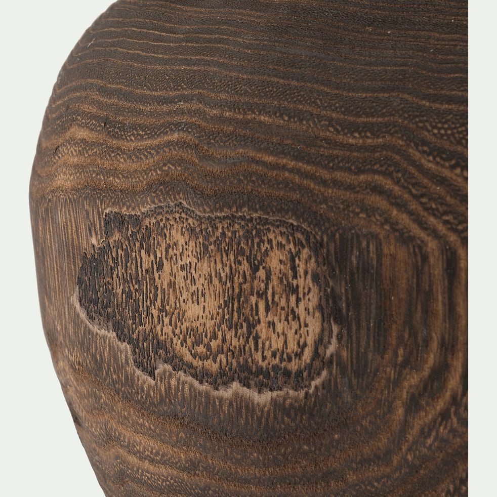 Cache-pot en bois de paulownia D29xH19,5cm-LISA
