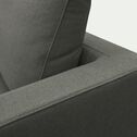 Élément de canapé 3 places droit modulable en tissu gris restanque-AUDES