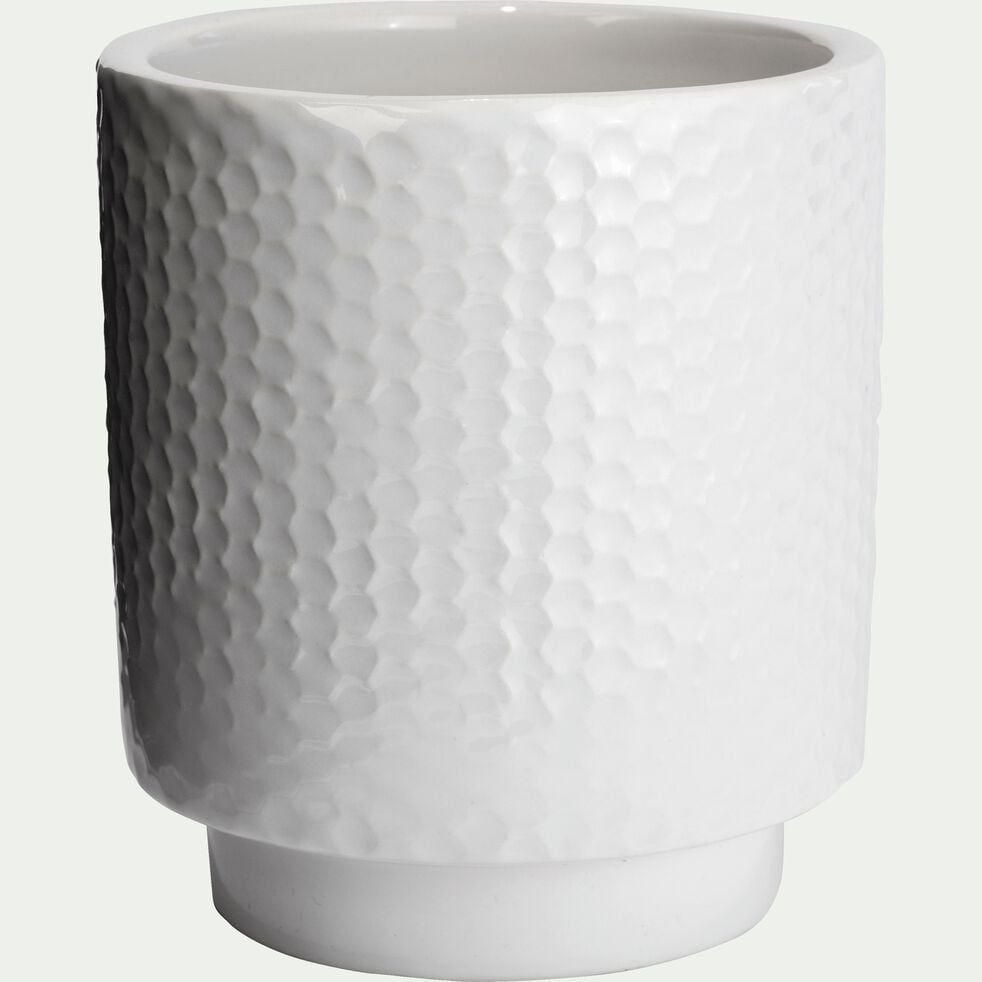 Gobelet en céramique - blanc ventoux H9,5cm-Ghibo
