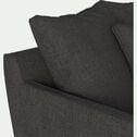 Canapé 3 places fixe en tissu joint - gris restanque-LENITA
