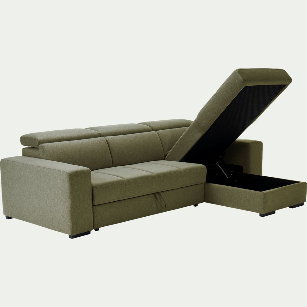 Canapé d'angle réversible et convertible en tissu - beige alpilles-ORIGANO