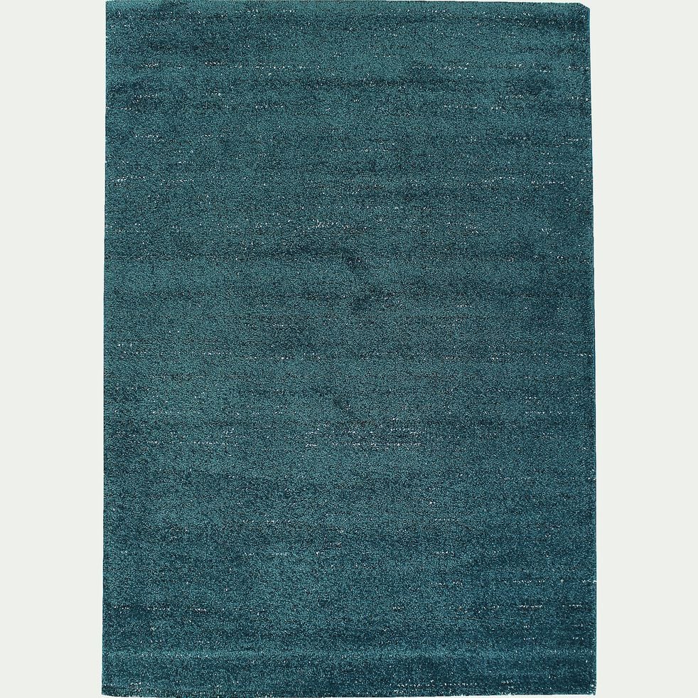 Tapis moucheté - bleu canard 160x230cm-STESSY