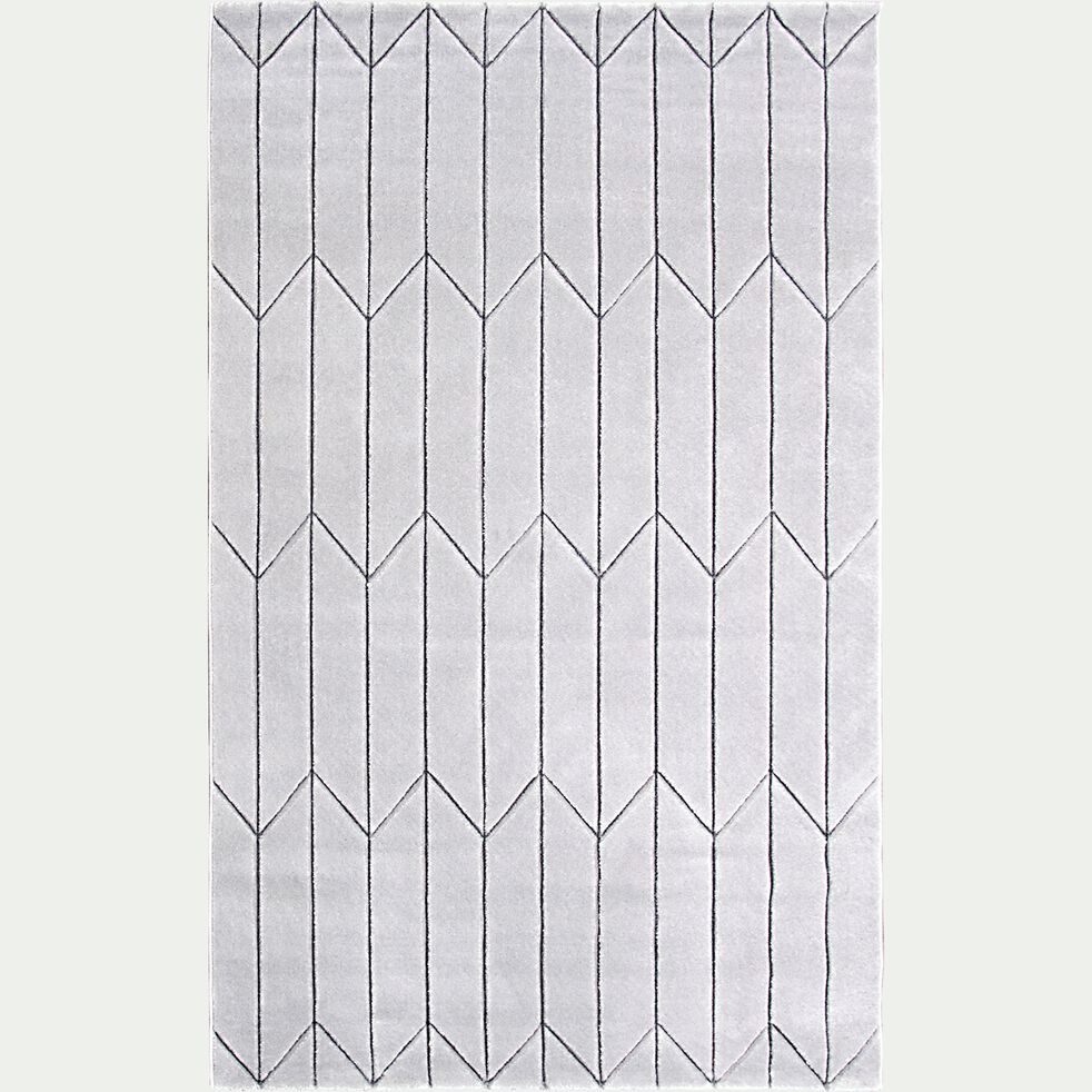 Tapis à motifs géométriques - gris 160x230cm-ORPHEE