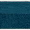 Gant de toilette en coton peigné - bleu figuerolles-AZUR