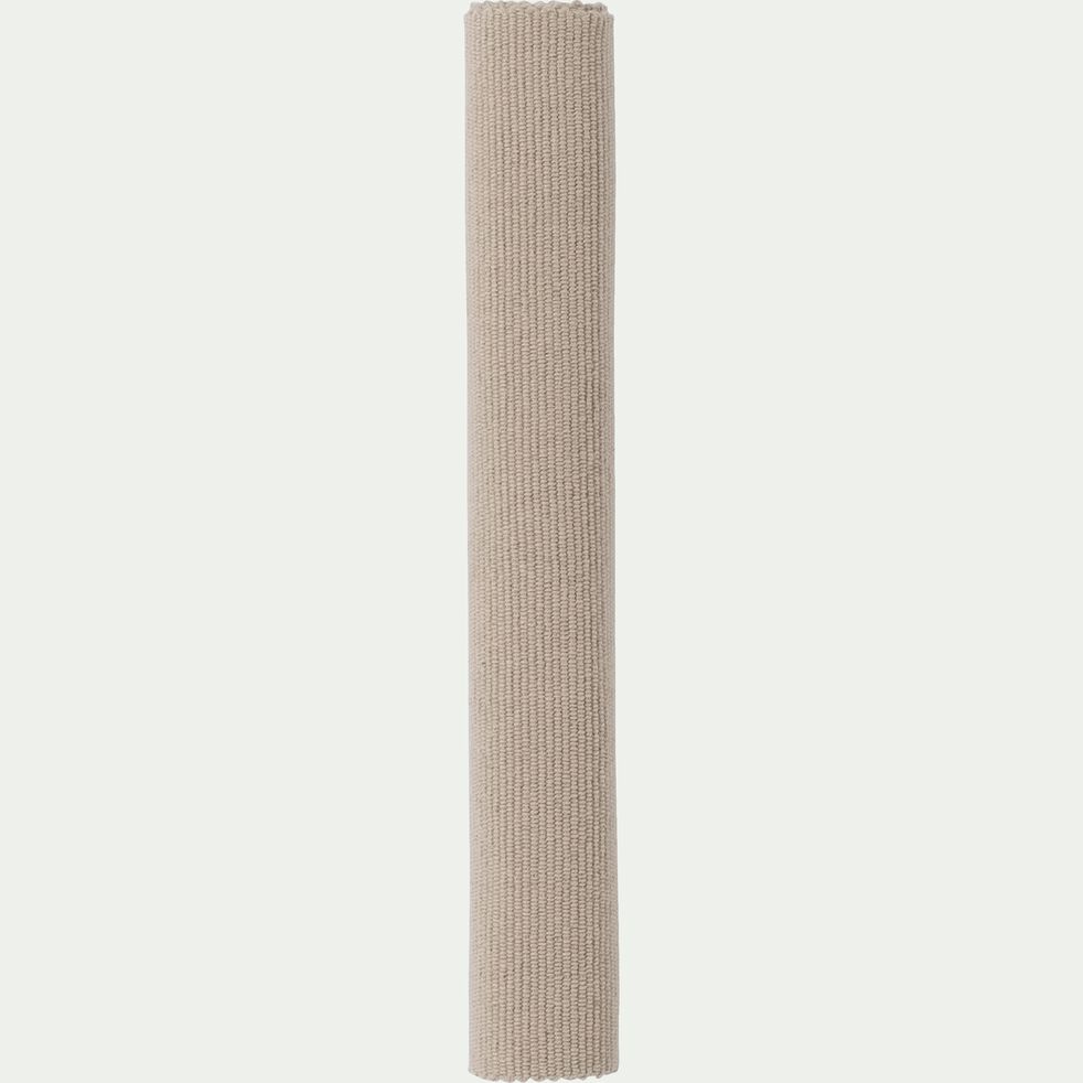 Descente de lit en coton - beige roucas 60x120cm-CAMELIA