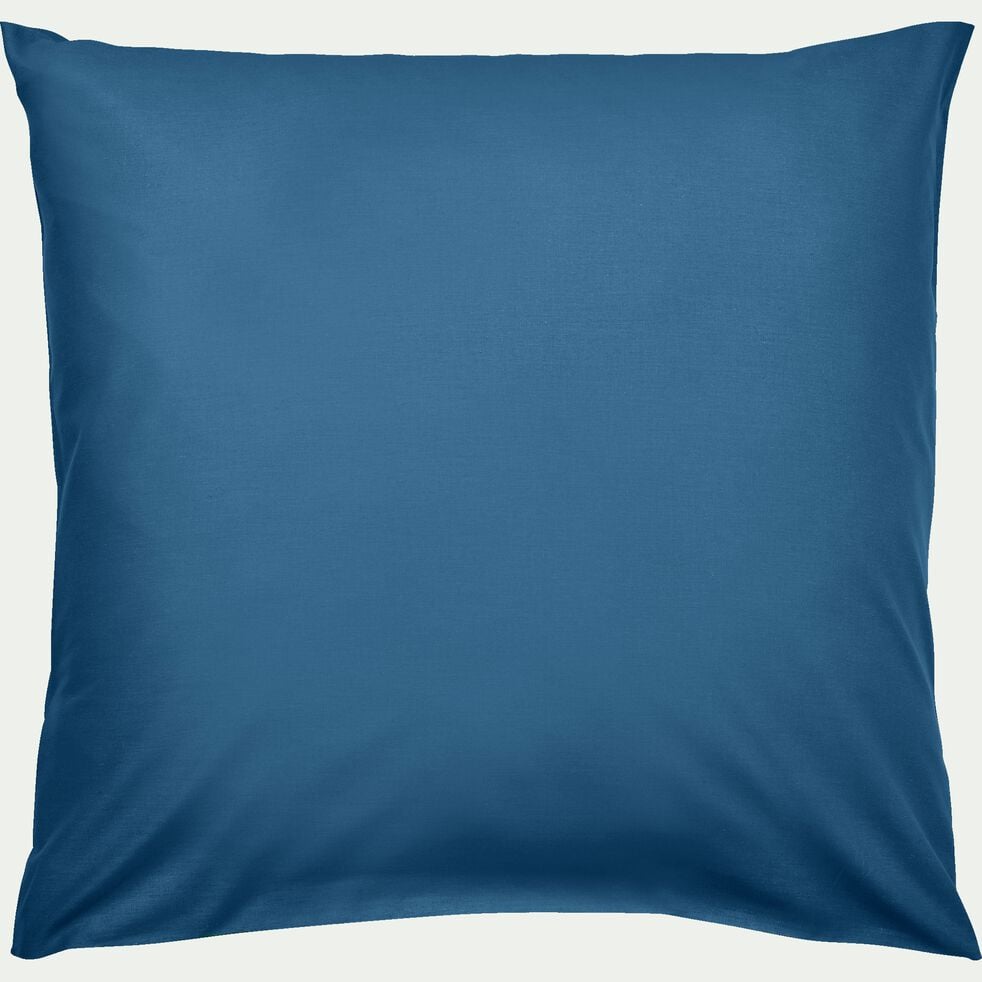 Taie d'oreiller enfant en coton 65x65cm - bleu figuerolles-CALANQUES