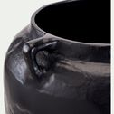 Vase amphore en céramique - noir D20xH24cm-ANAYAM