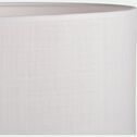 Abat-jour en tissu D30cm - blanc capelan-MISTRAL