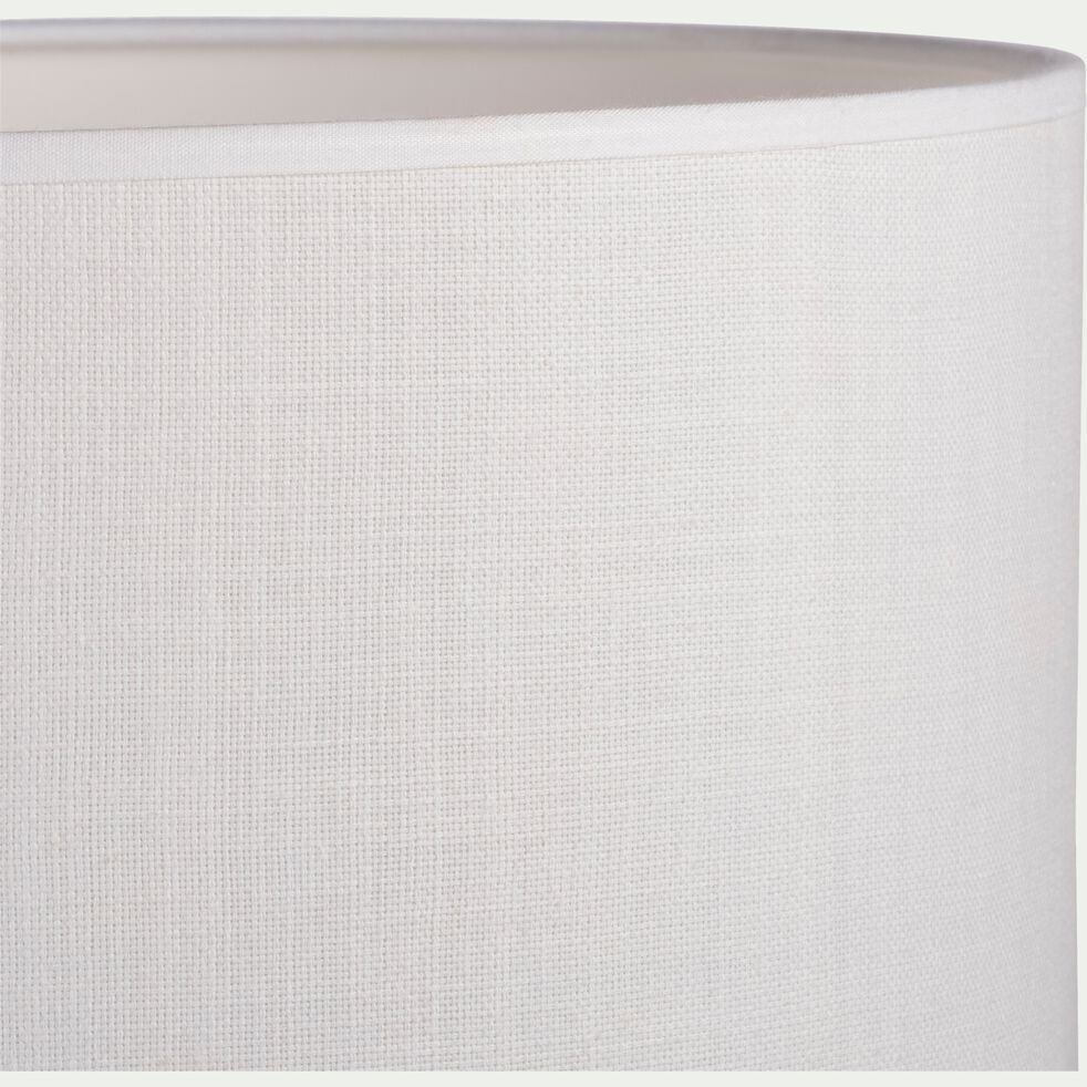 Abat-jour en tissu - D30cm blanc capelan-MISTRAL