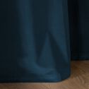 Rideau à œillets en velours de coton - bleu figuerolles 140x250cm-EDEN
