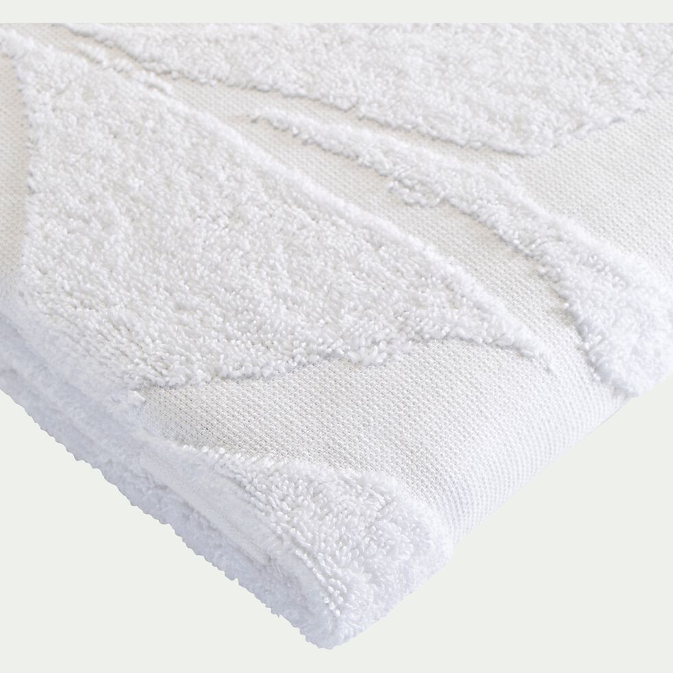Lot de 2 serviettes invité en coton - blanc 30x50cm-RYAD